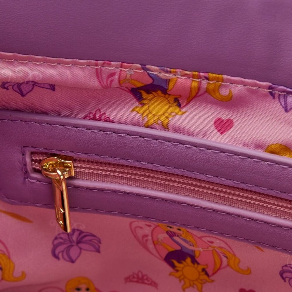 Loungefly Disney Rapunzel Princess Scene Crossbody Bag - Picture 14 of 14